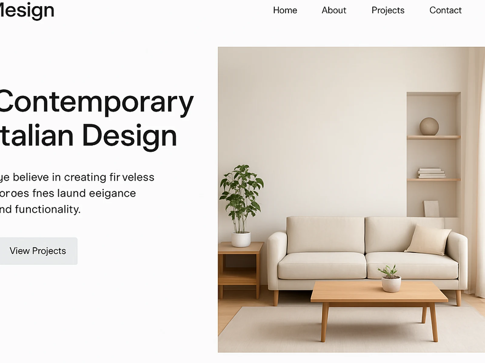 Website Redesign detail